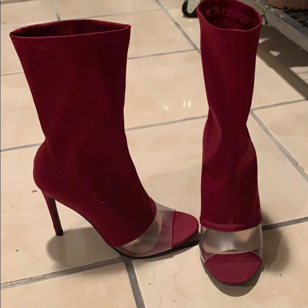 Burgundy heels